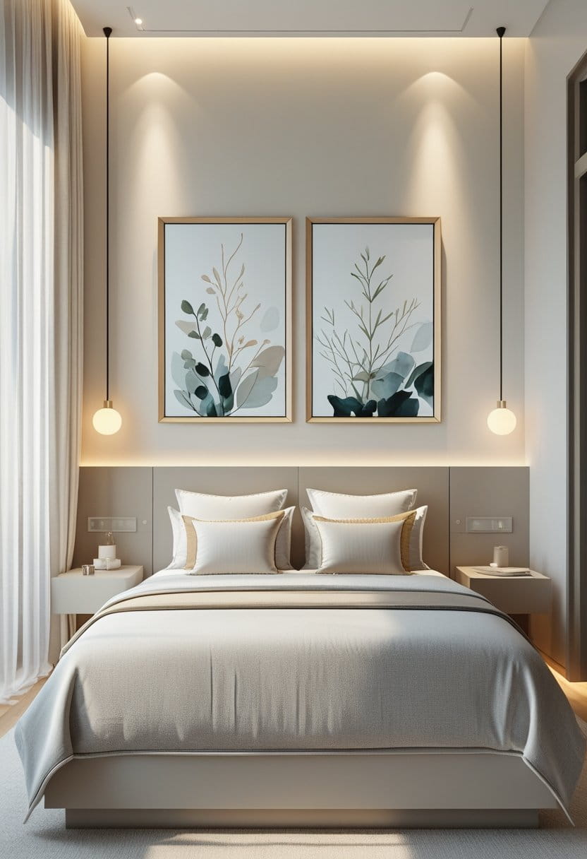 20 Stylish Over Bed Wall Decor Ideas