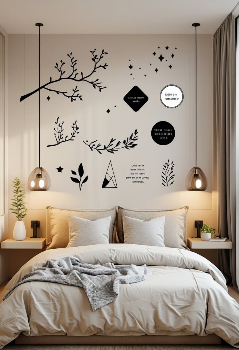 20 Stylish Over Bed Wall Decor Ideas