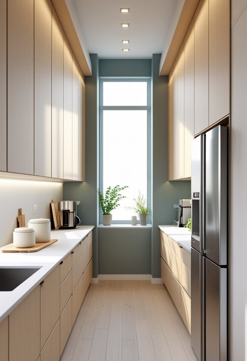 20 Stylish One Wall Kitchen Ideas 