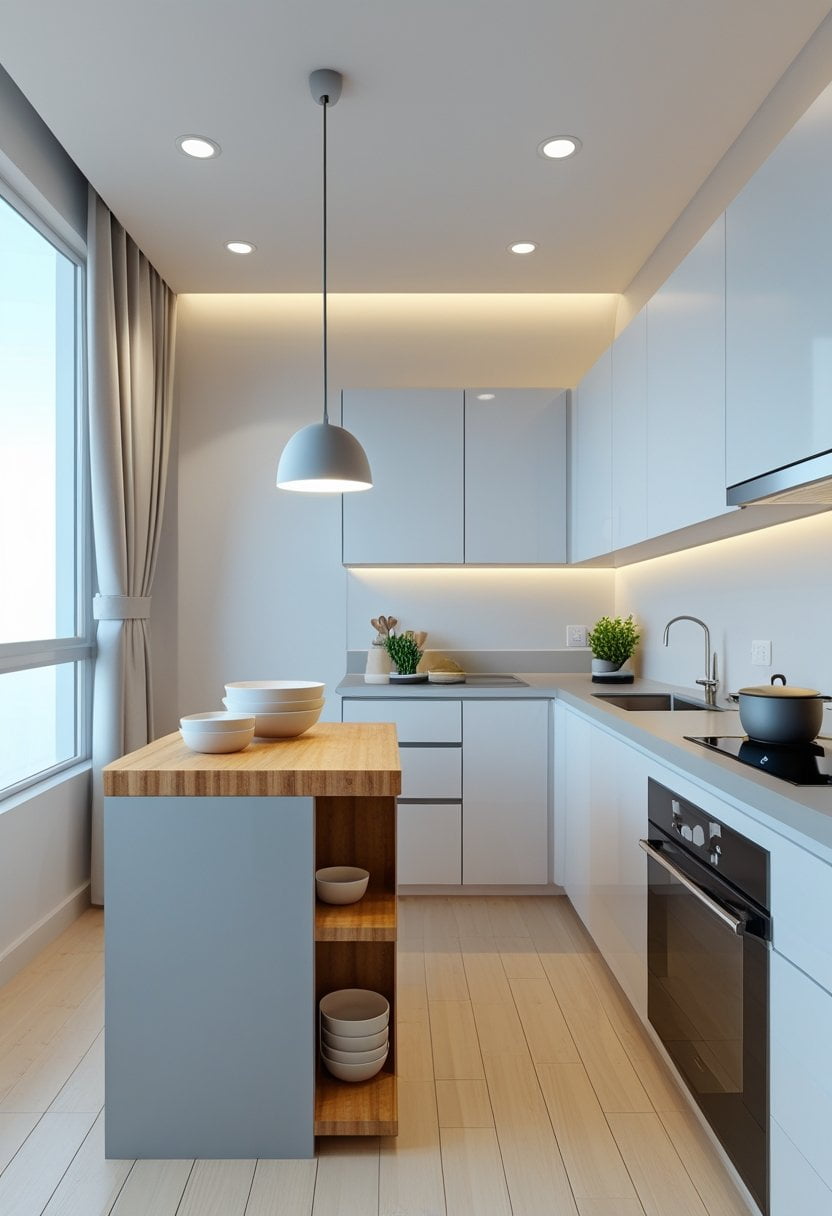 20 Stylish One Wall Kitchen Ideas 