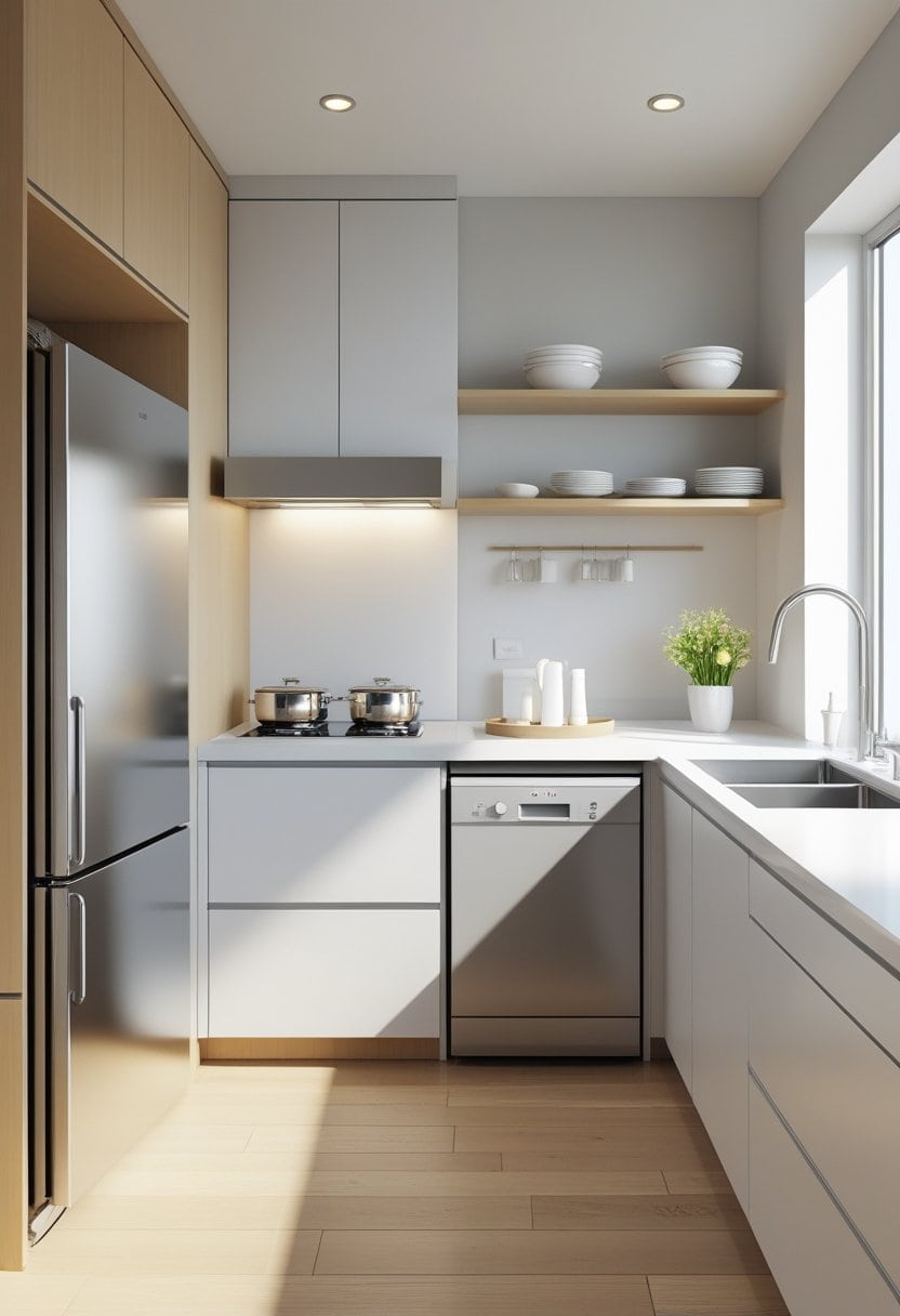 20 Stylish One Wall Kitchen Ideas 