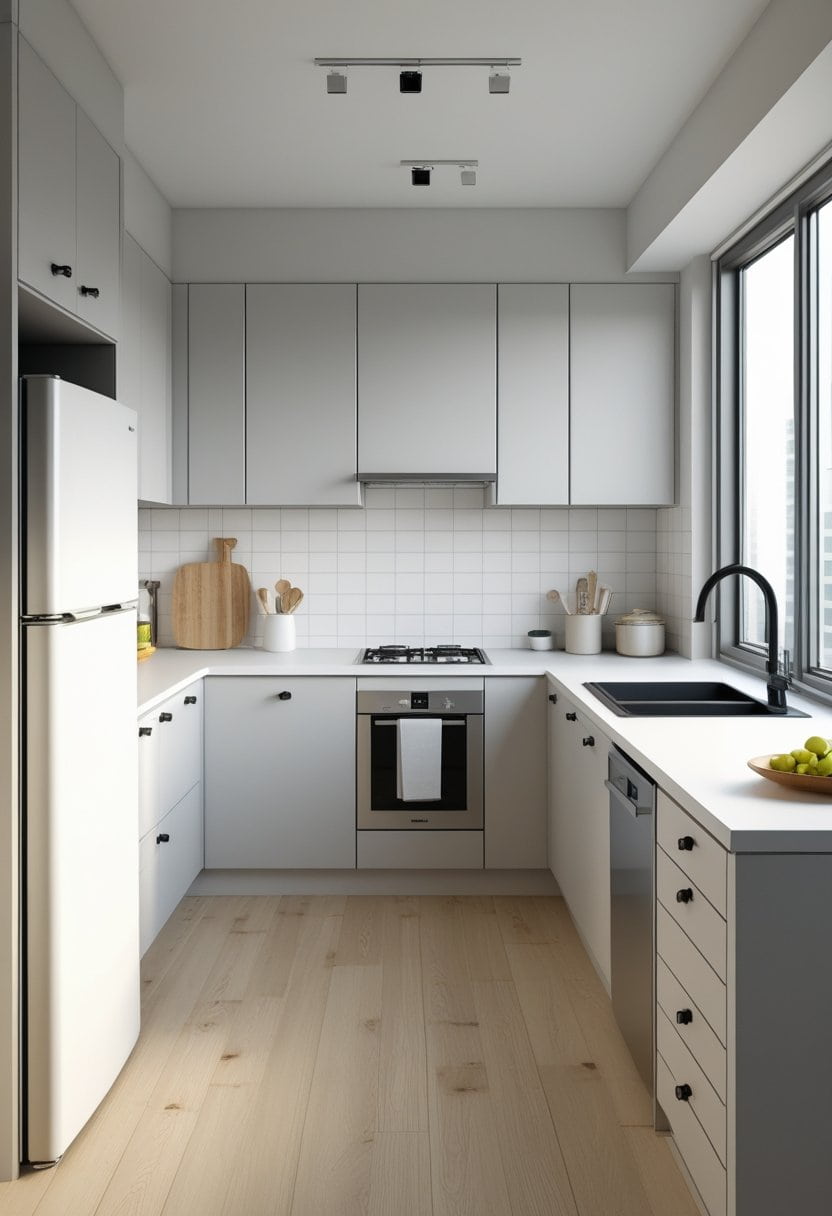 20 Stylish One Wall Kitchen Ideas 