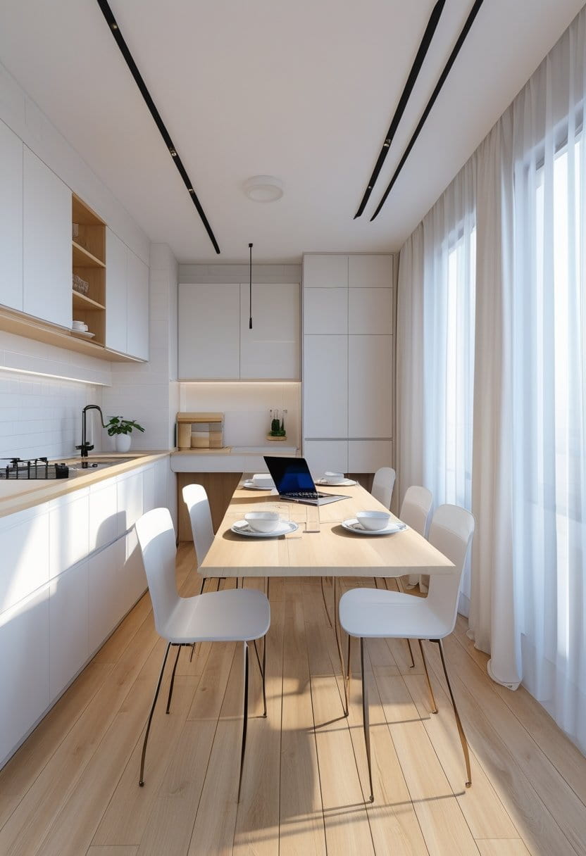 20 Stylish One Wall Kitchen Ideas 