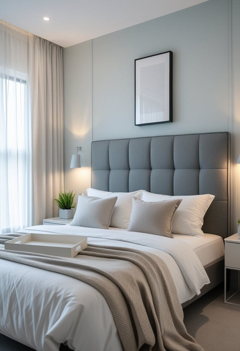 25 Stylish Grey Headboard Bedroom Ideas for a Calm and Modern Space