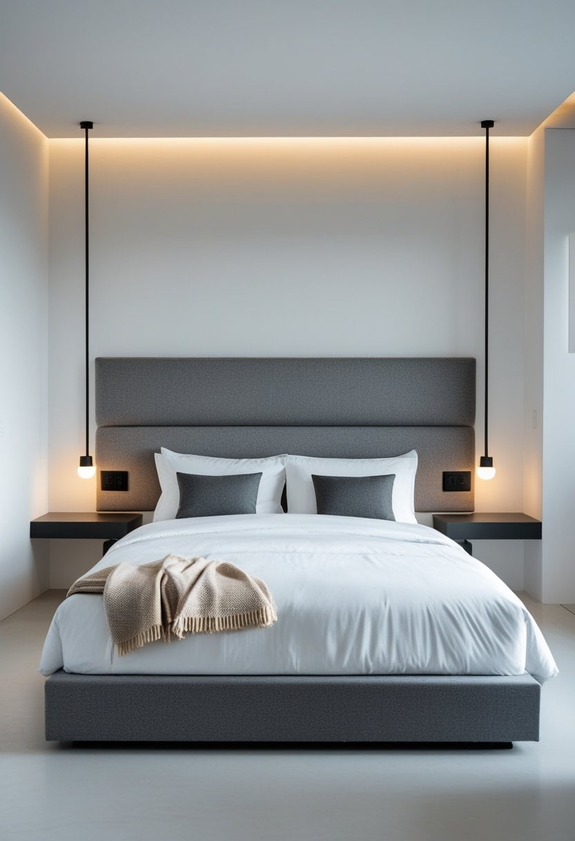 25 Stylish Grey Headboard Bedroom Ideas