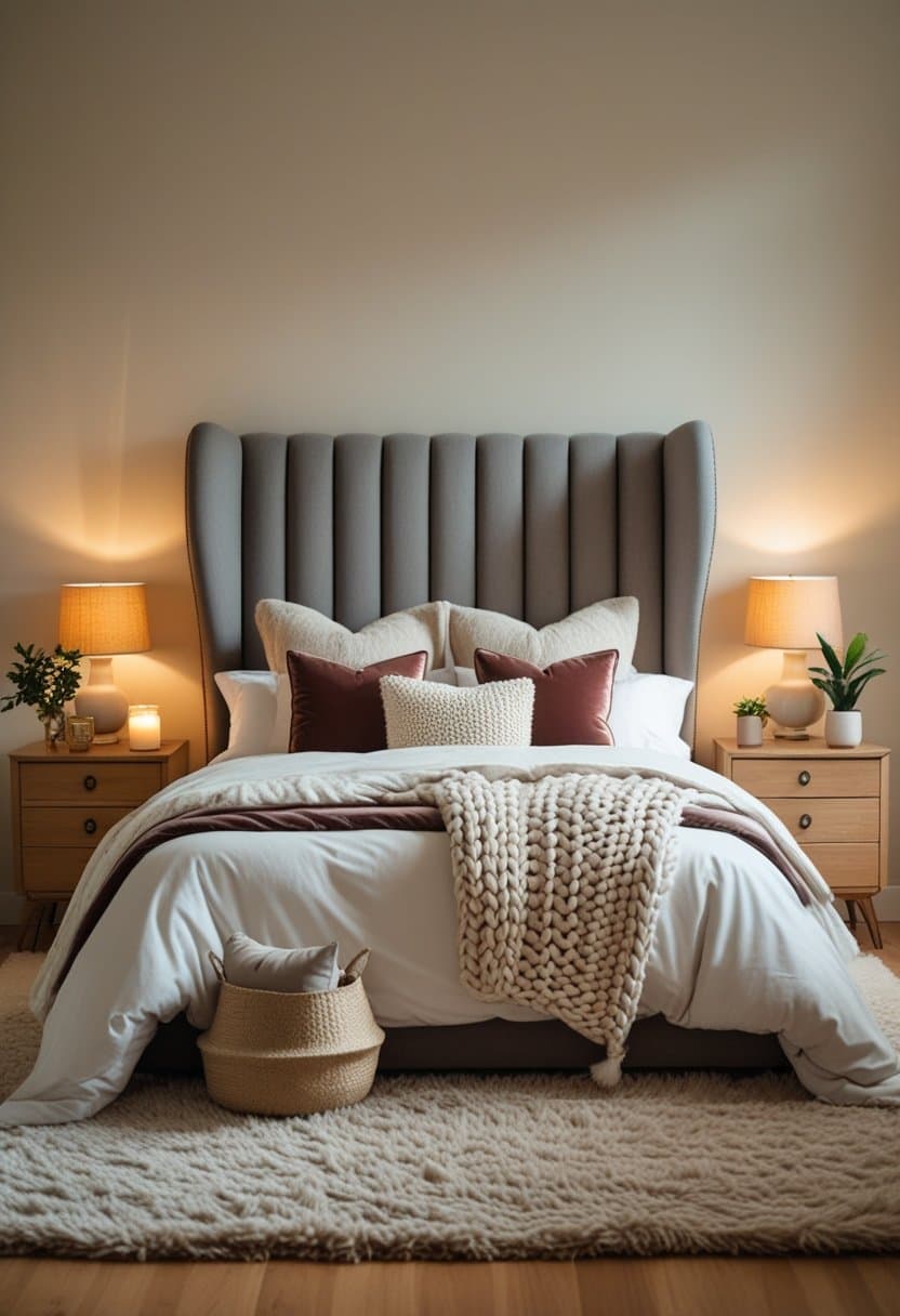25 Stylish Grey Headboard Bedroom Ideas