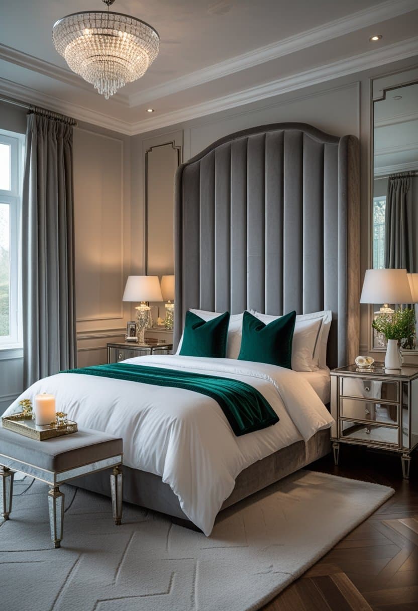 25 Stylish Grey Headboard Bedroom Ideas
