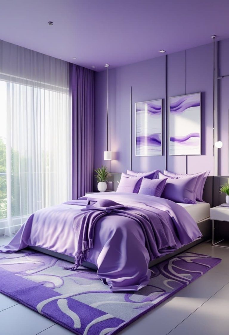 25 Fresh and Modern Purple Bedroom Ideas for a Stylish Retreat