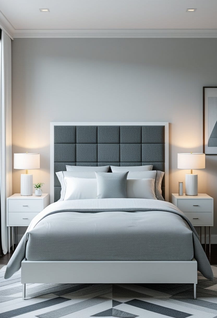 25 Stylish Grey Headboard Bedroom Ideas