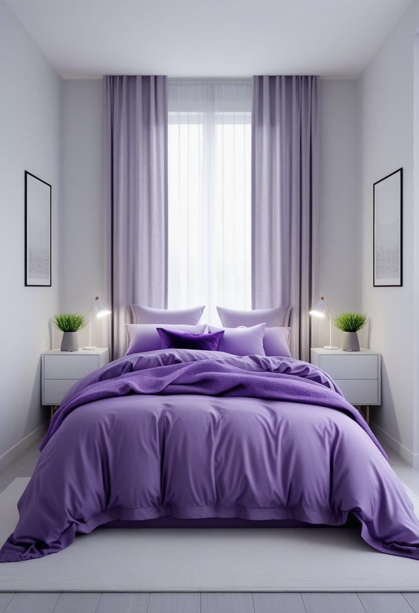 25 Fresh and Modern Purple Bedroom Ideas
