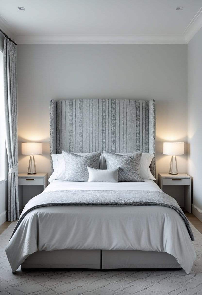 25 Stylish Grey Headboard Bedroom Ideas