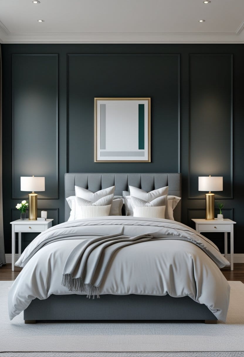 25 Stylish Grey Headboard Bedroom Ideas
