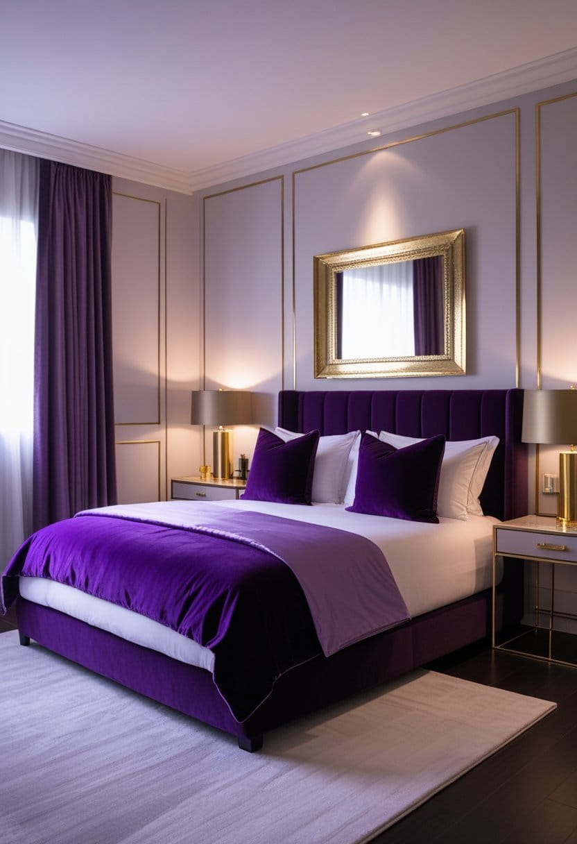 25 Fresh and Modern Purple Bedroom Ideas