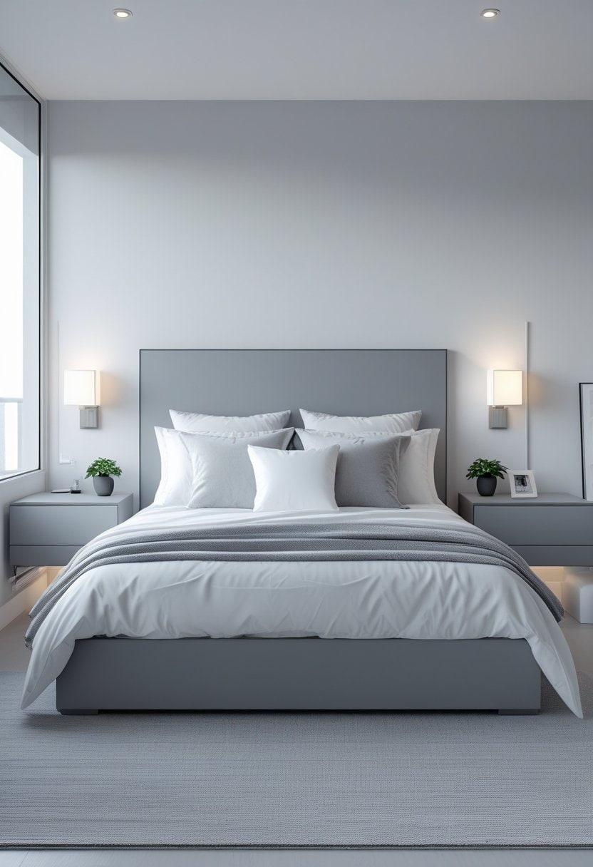 25 Stylish Grey Headboard Bedroom Ideas