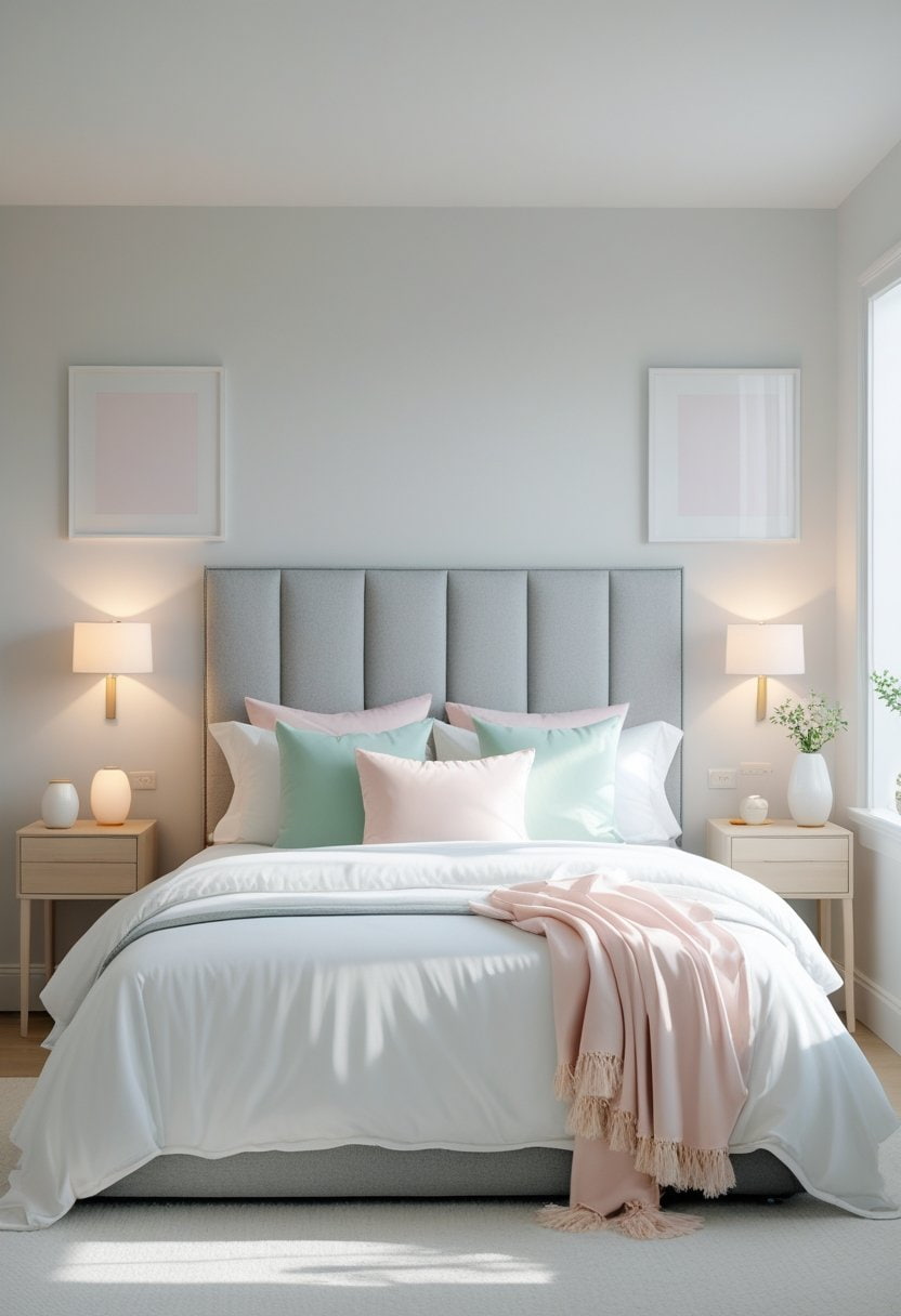 25 Stylish Grey Headboard Bedroom Ideas