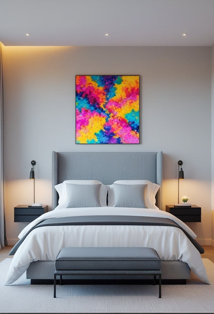 25 Stylish Grey Headboard Bedroom Ideas