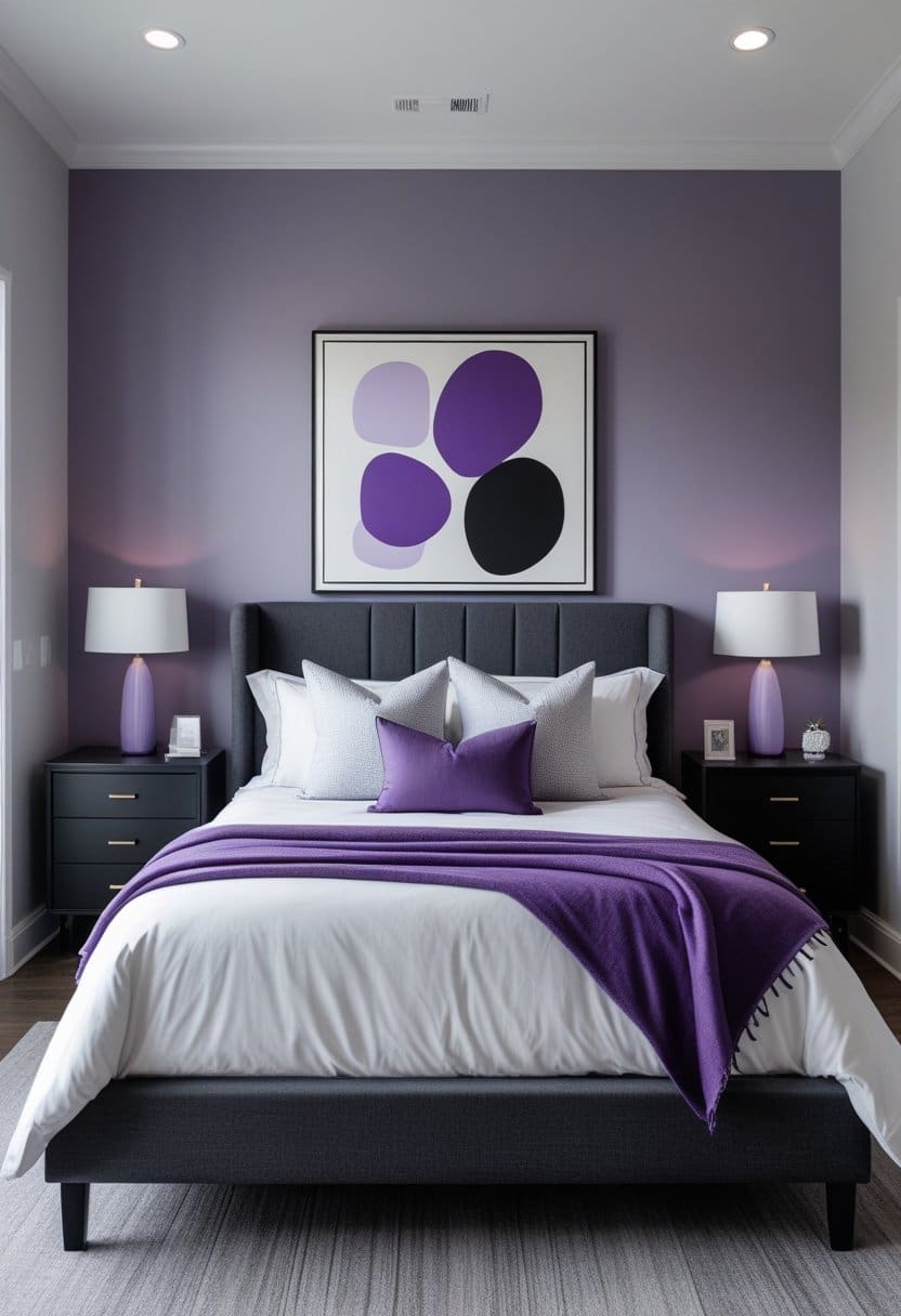 25 Fresh and Modern Purple Bedroom Ideas