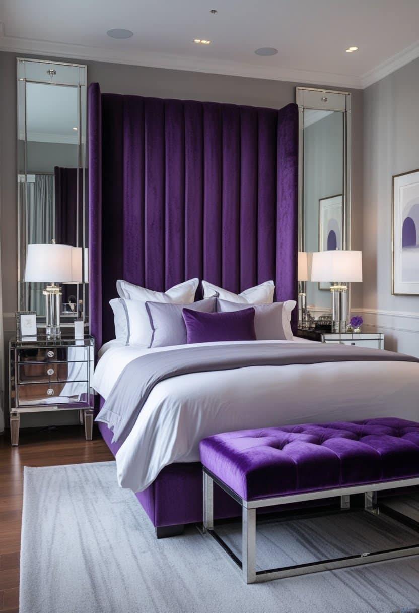 25 Fresh and Modern Purple Bedroom Ideas
