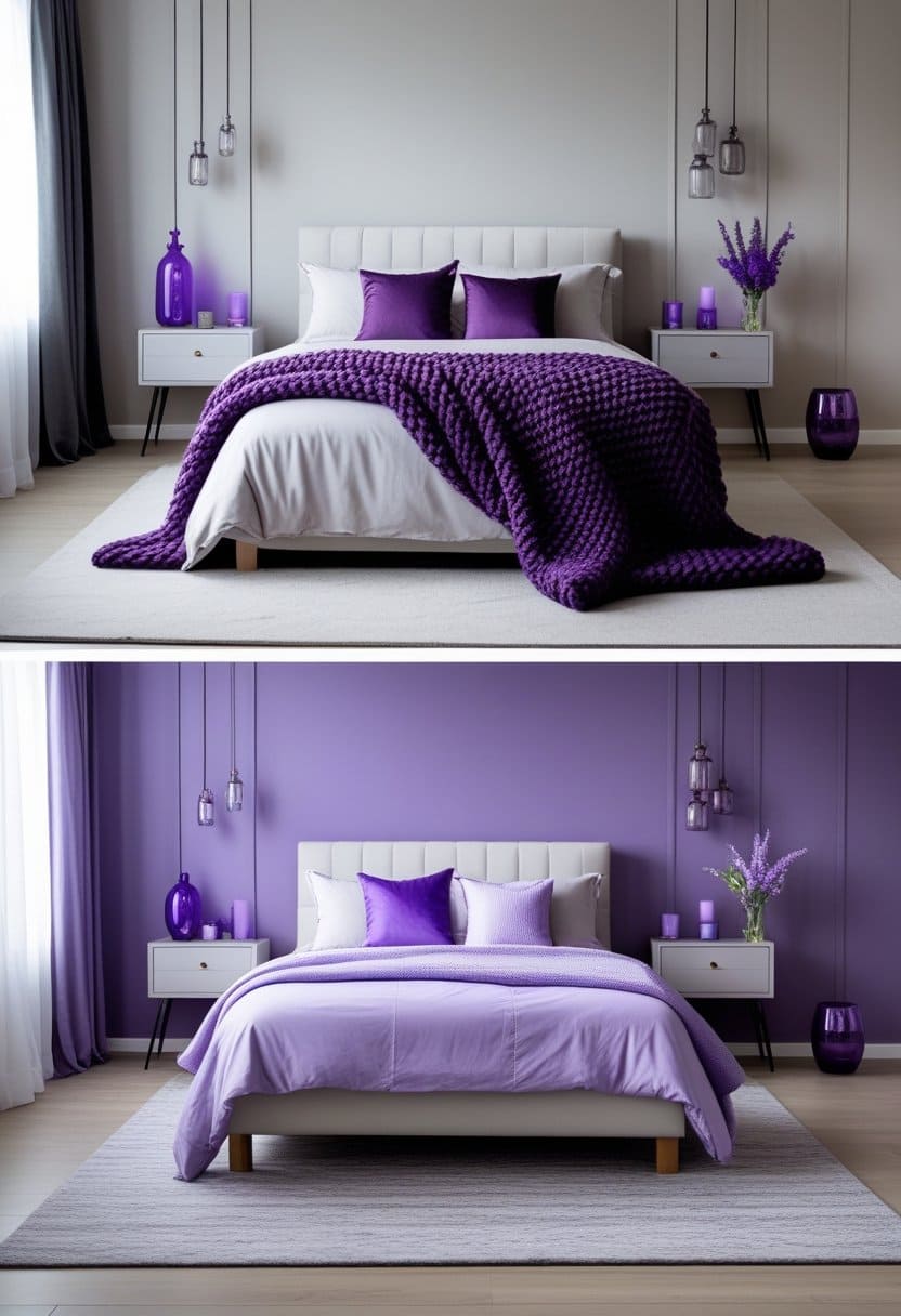 25 Fresh and Modern Purple Bedroom Ideas