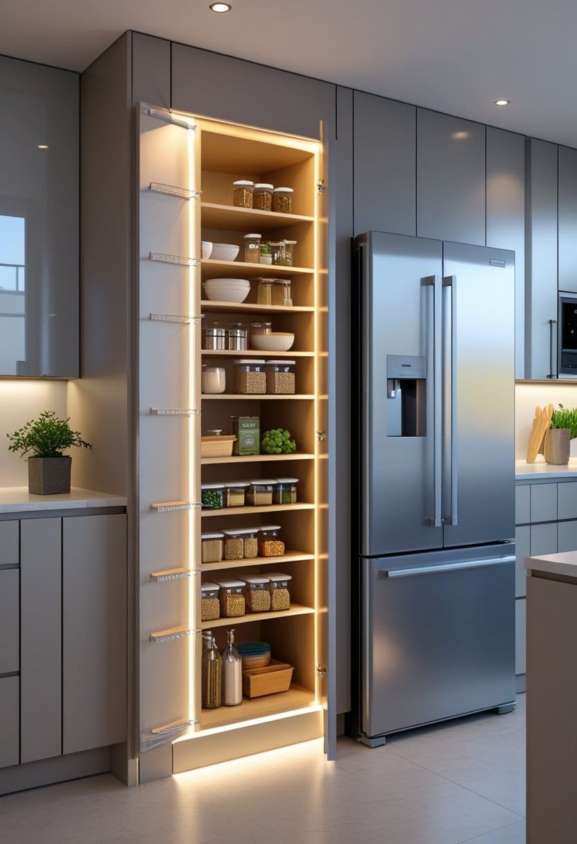19 Smart Hidden Pantry Ideas