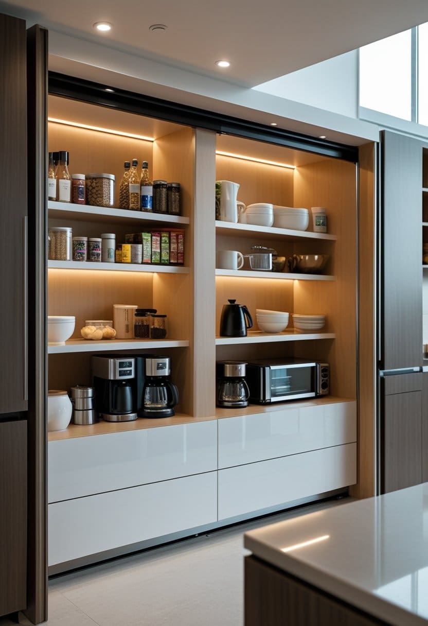 19 Smart Hidden Pantry Ideas